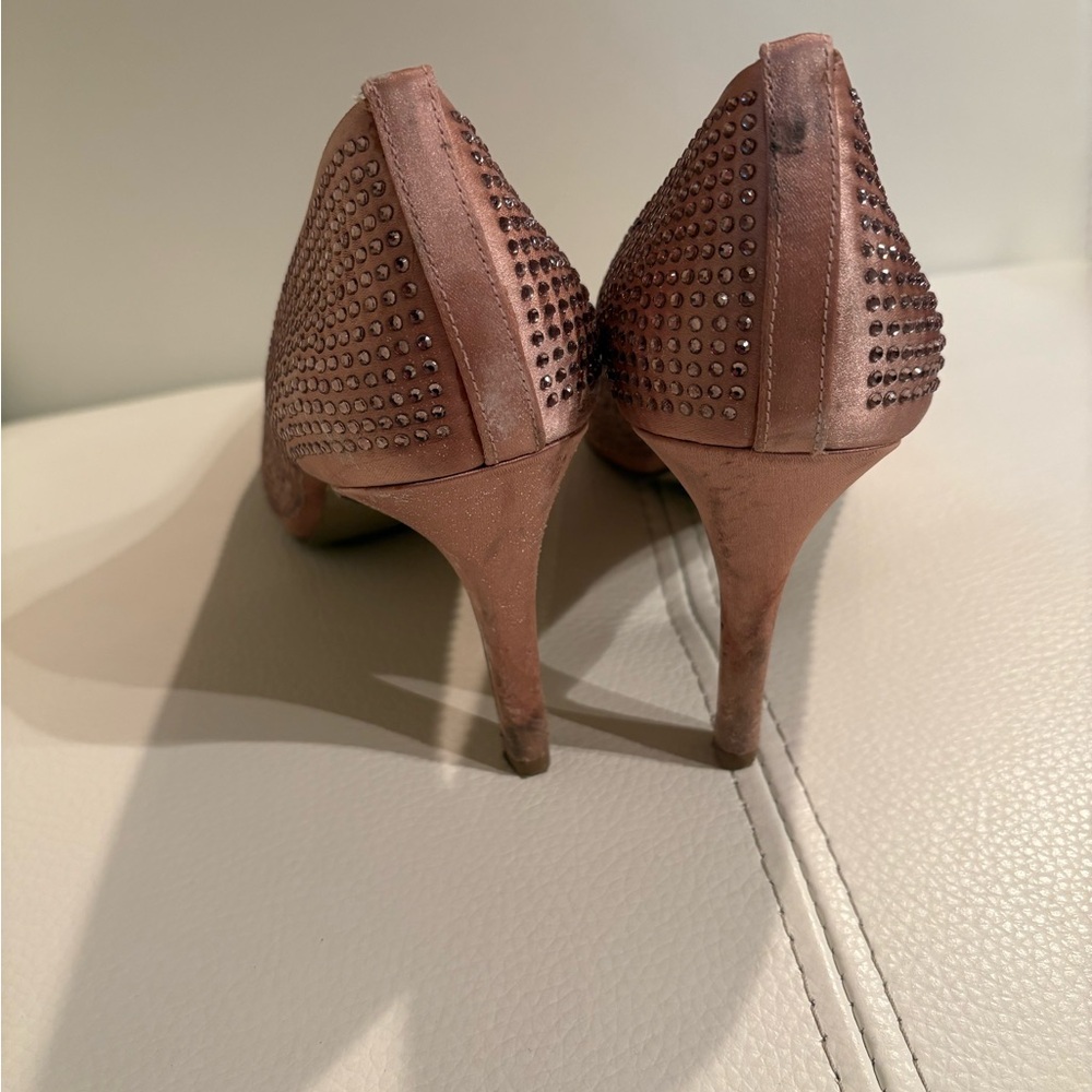 Nine West Pink Heels Classic Pointed Toe - Picture 4 of 7